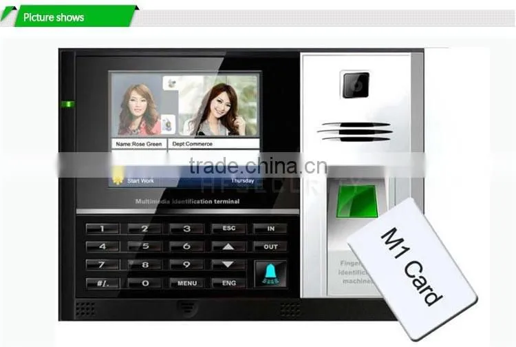 Software Manage NFC Card Read Time Attendance System(HF-S900)