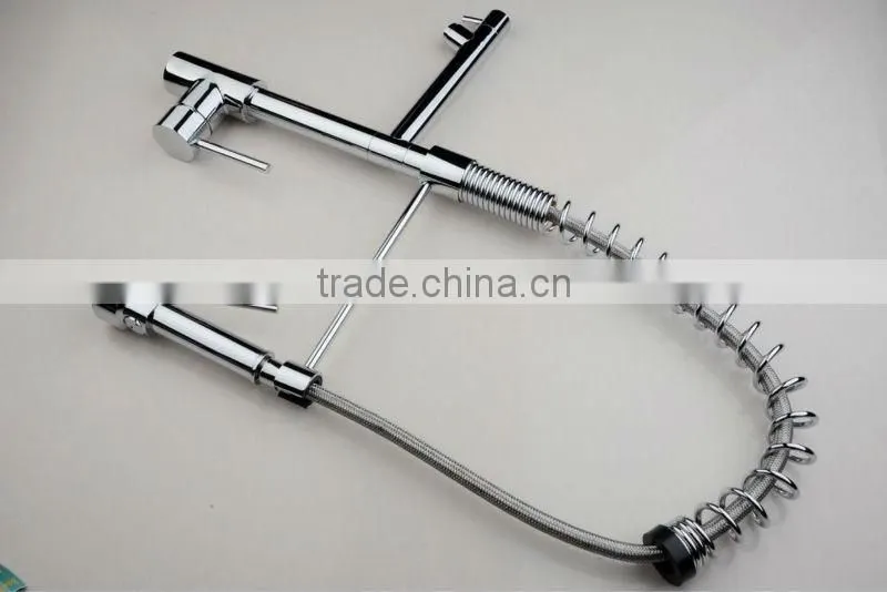 Single Handle Deck Mount Flexible Kitchen Faucet With Hose QH0783-2