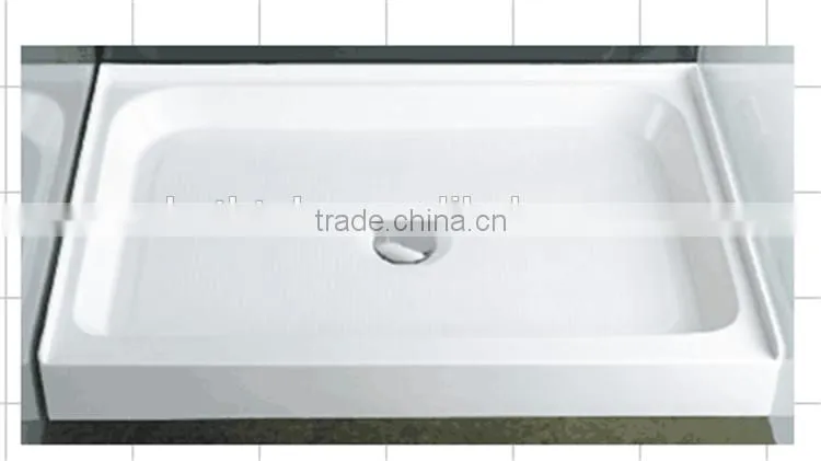 SUNZOOM cUPC tile flange,3 side tile flange shower base,shower tray with tile flange