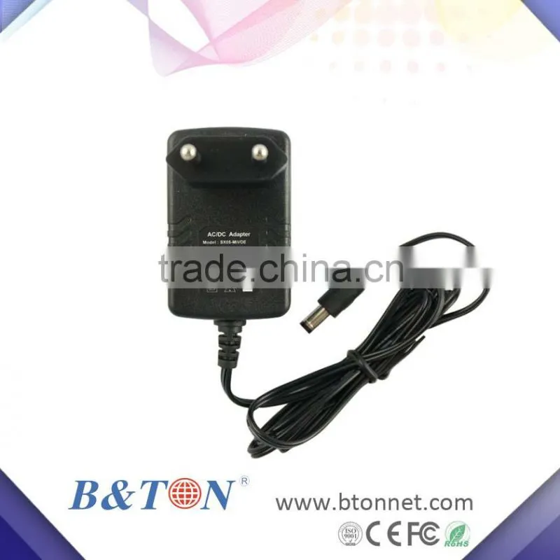 Free sample Wall- Mount USA Euopean 5v1a power adapter