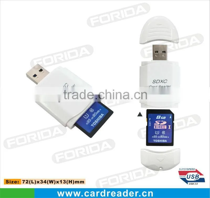 2013 New Style USB3.0 SD card reader,Slim and pocket size