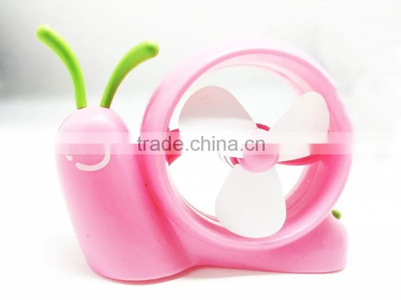 ECHO-cute USB snail fan/usb electric fan portable mini handheld heater fan