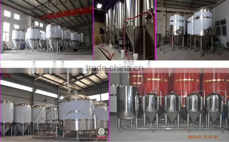 500l glycol jacket conical fermenter