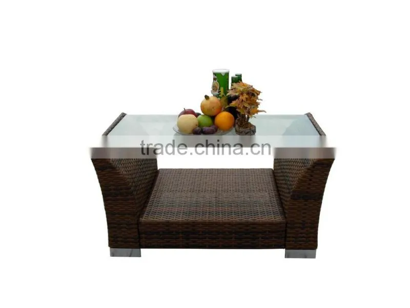 2015 rattan furniture double-ply coffee table