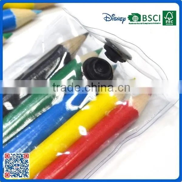 Hot sale small colour pencil set 3.5 inch color pencil for kids from china