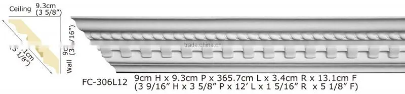 High Quality Good price beautiful new modern luxury Decorative pu carved cornice mouldings