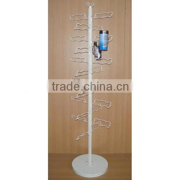 metal rotating mugs display fixture from china supplier