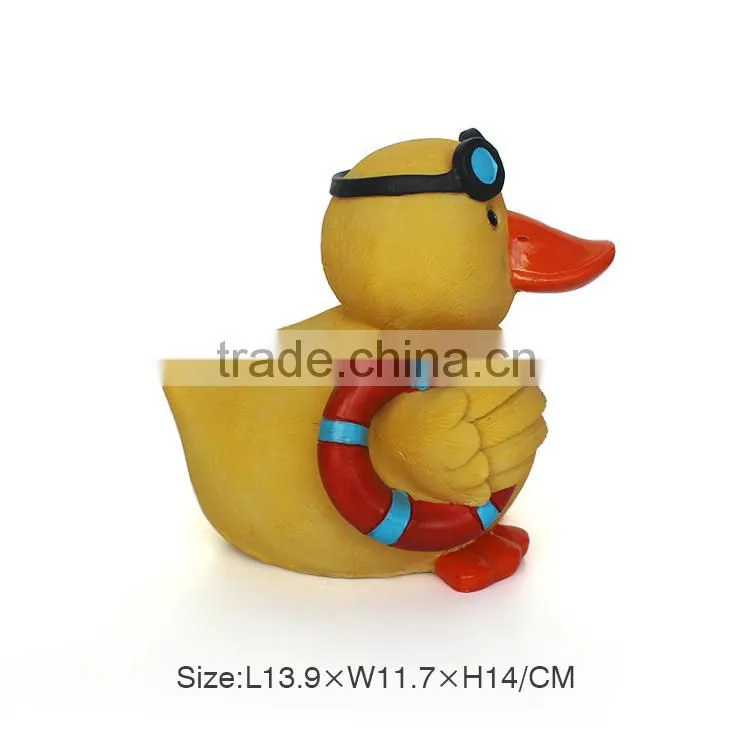 Yellow Rubber Duck Toy,Polyresin Yellow Duck Decoration,Minion Yellow Duck Ornament