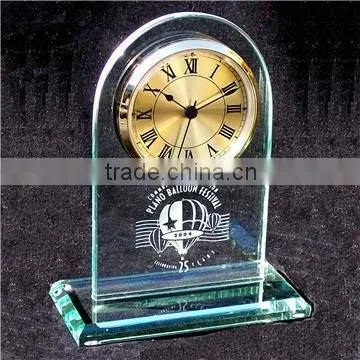 Crystal table clock for office decoration