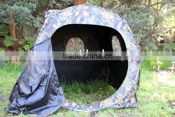 2014 new portable camouflage hunting blind and hunting shelter/3 person hunting tent