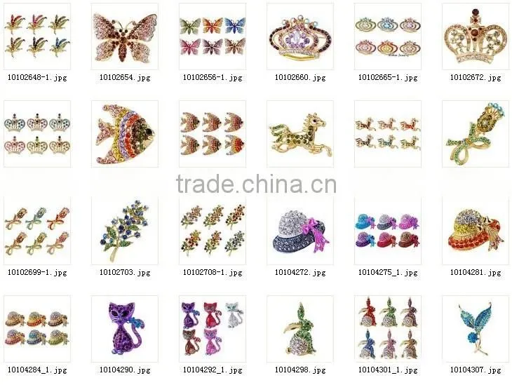 many styles! christmas animal metal brooch for girls