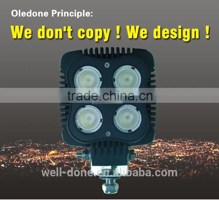 4" 40W mini size super bright Square LED work light