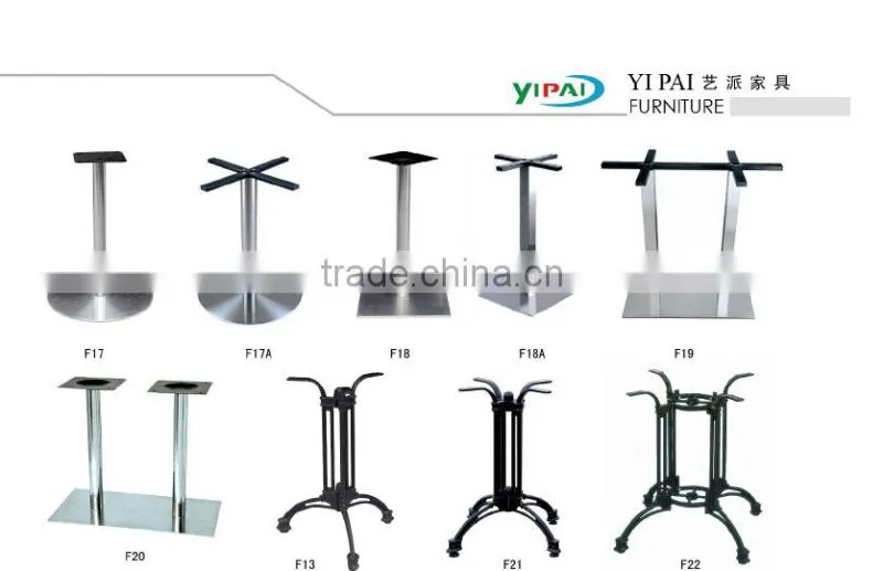 Foshan supplier powder coated mental outdoor garden table base F28
