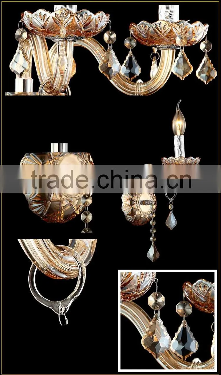 Top Quality European Style E14 LED Wall Lamp Crystal Bedroom Berth Lamp