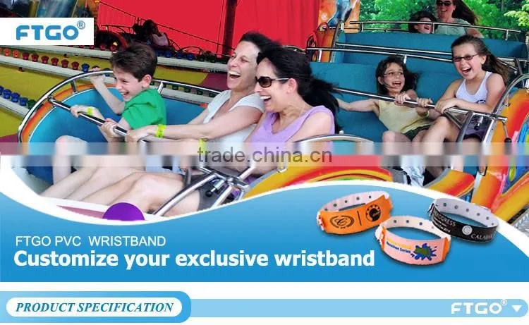 cheap price promotional event PVC wristbands in various colors