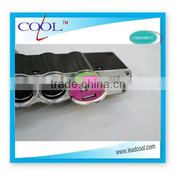 Multipurpose Colorful Dual USB Car Charger for iPad and Smart Phone