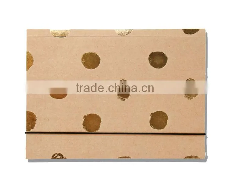 Flashy Kraft material String Closure envelope folder