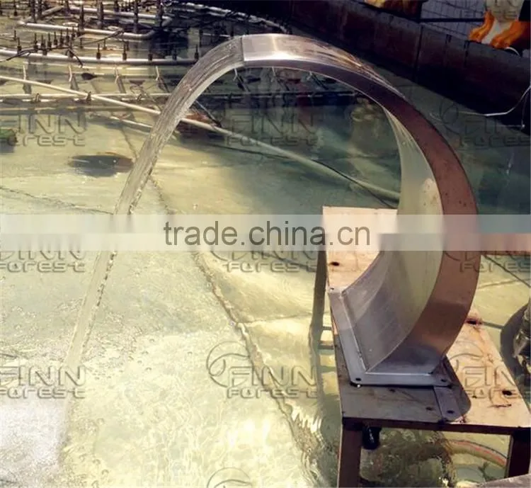 indoor water blade waterfall with led ligh and waterfall pumps