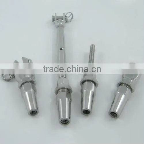 Swageless welded fork terminals