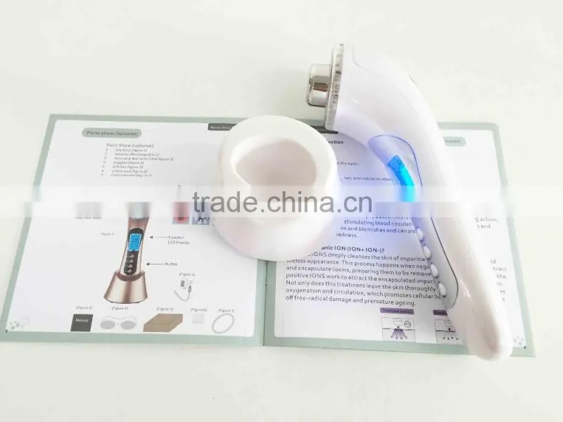 2016 hot! Multifunction portable ultrasonic photon beauty machine for home use