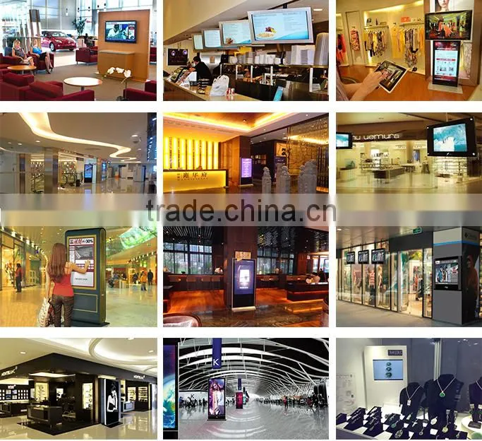 IR Wall Mounted Multi Touch Advertising Digital Signage Display / Advertising Screens LED Video