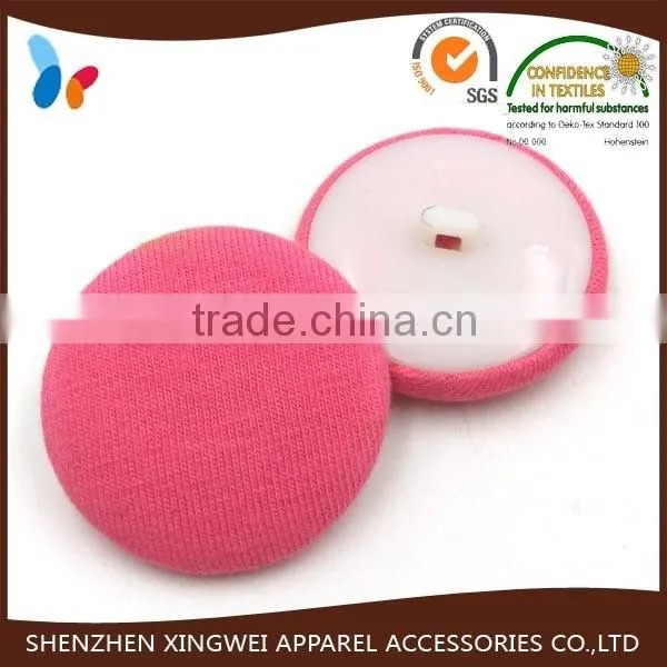 custom fashion colored plastic covered shank button