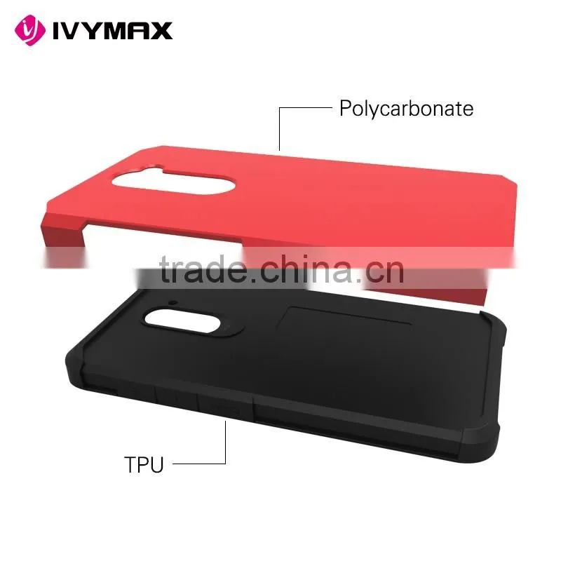 Heavy duty dual layer hybrid mobile phone case accessories for ZTE z988