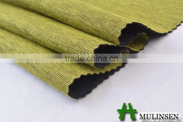 Shaoxing Mulinsen knit roma dyed t/r polyester rayon spandex fabric