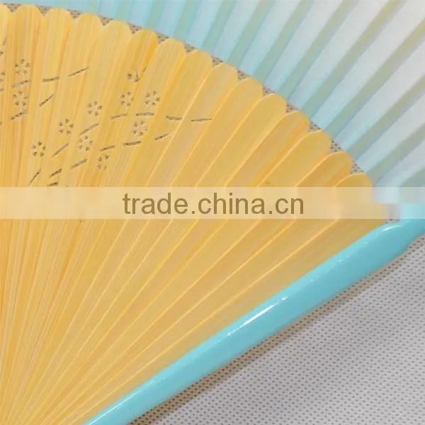 New style silk bamboo fan with freehand sketching