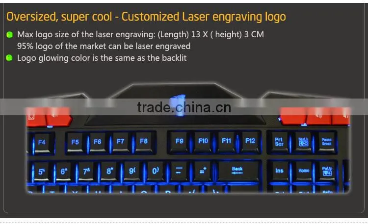 custom function ergonomic keyboard backlight led colorful gaming mouse