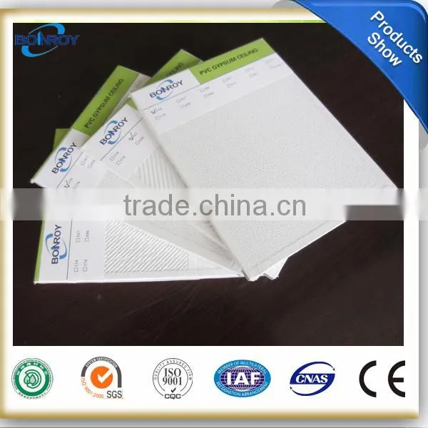 9mm pvc Gypsum Ceiling tiles