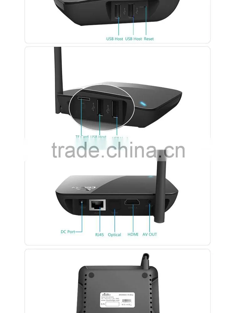 2016 Real Manufature for RK3288 Ultra Quad-core Android TV Box