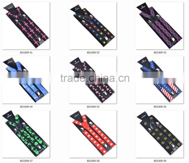New Unisex Fashion Flame Braces Suspenders for Pants Adults