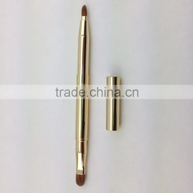 Retractable eyeshadow brush,Retractable lip brush,travel retractable brush