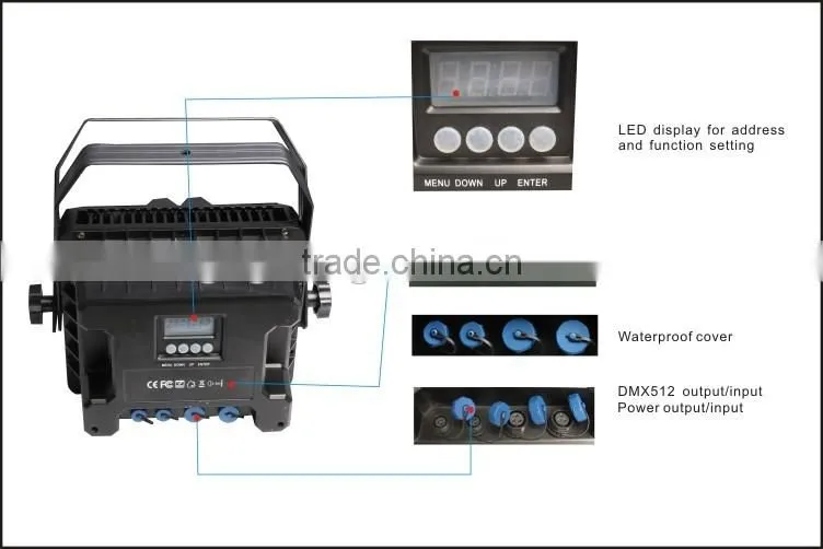 Architectural led wall washer,white dmx waterproof stage lighting with RGBWA+UV LED