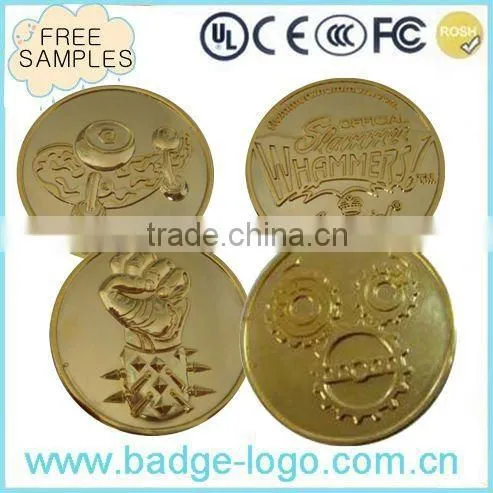 custom die casting 3d zinc alloy coin for sale