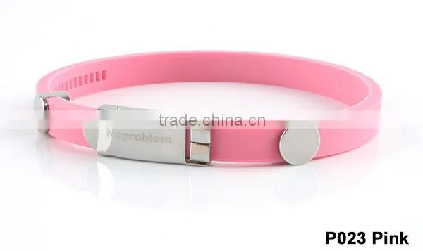 Noproblem P023 friendship hygienic personalized sports elastic power bracelet for couple