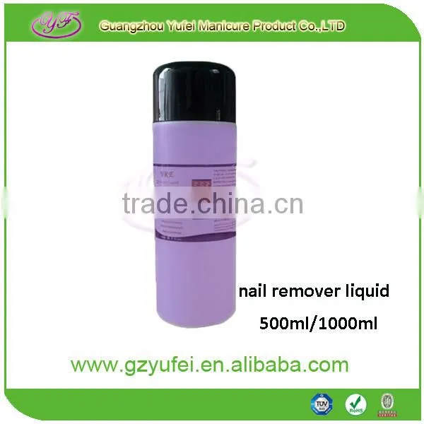 Eco-friendly 120ml/500ml/1000ml nail polish remover liquid