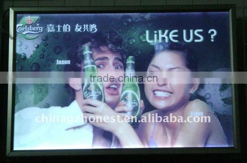 Aluminium alloy frame super Slim Light Box