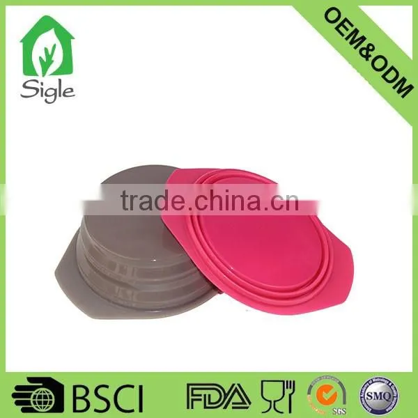 OEM ODM silicone folding bowl travel bowl best quality easy clean