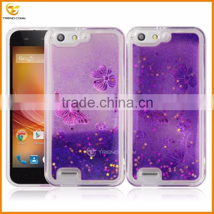 china supplier glitter liquid case for Alcatel pop 3 5.5