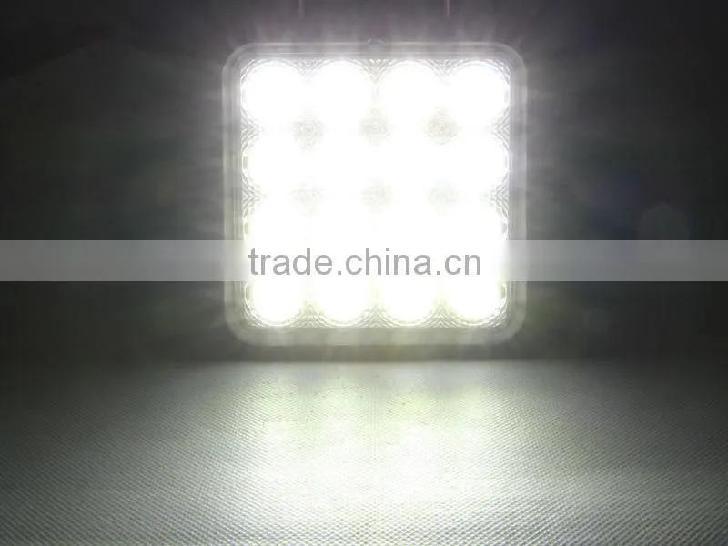 16pcs*3w 48w High Intensity Epsitar LEDS 48W Led Work Light Driving Light Led Offroad Light For 4wd For Jeep Truck