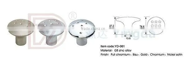 Zinc Alloy Glass Door Knobs with Pits