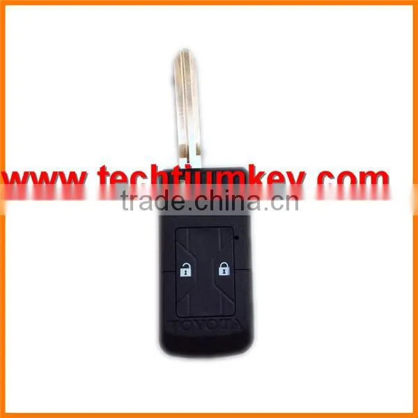 small size 2 button folding flip remote key case shell for Toyota Corolla remote key case shell with Logo and key fobs