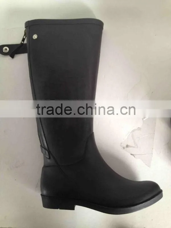 2014 fashion women clear knee high rain boots