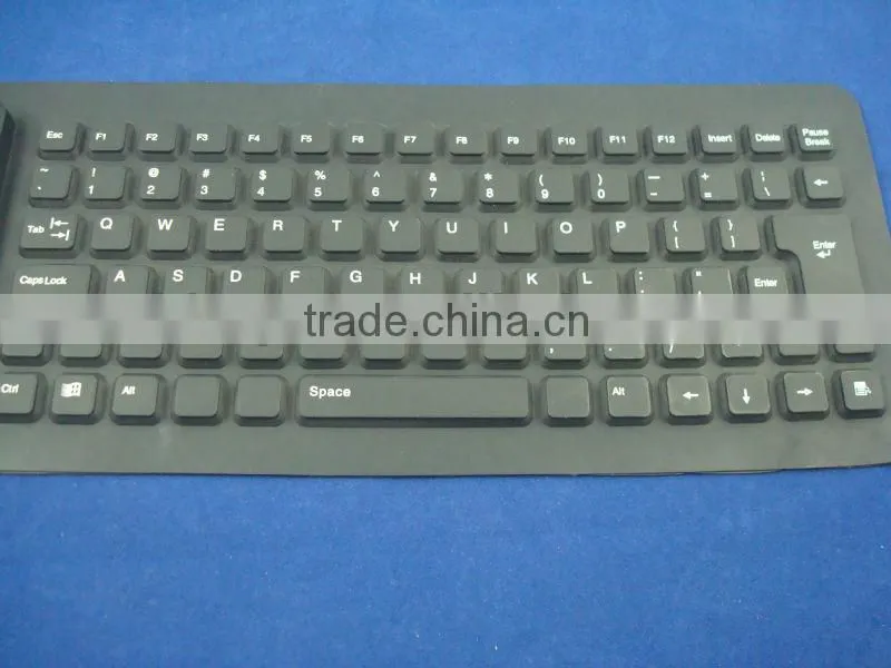 Flexible numeric silicone computer keypad