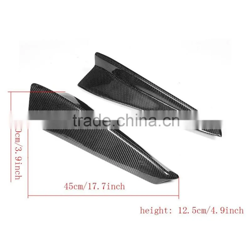 JC Sportline Car Carbon Fiber Auto Rear Splitter Apron Flps for Jaguar XE 2015 2016
