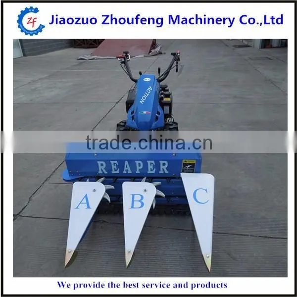 Small paddy reaper binder harvester