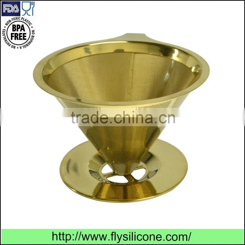 OEM Factory Price Custom Laser Logo Pour Over Coffee Filter