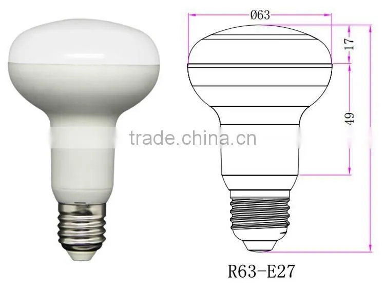 110v 220v plastic aluminum smd 9w e27 led bulb
